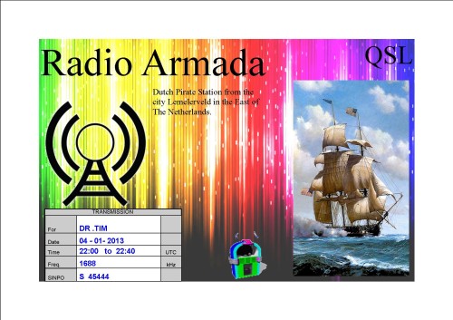 Radio Armada - QSL-card