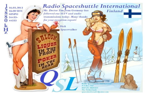 SSTV QSL Radio Spaceshuttle