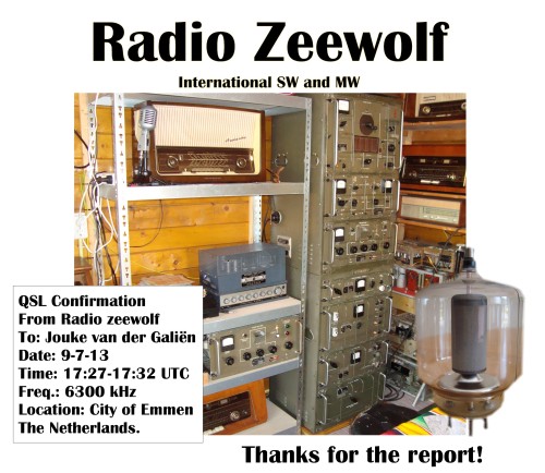 Zeewolf e-QSL Jouke van der Galiën 9-7-13