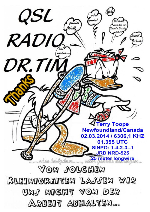 Dr.Tim-QSL - Donald Duck-1