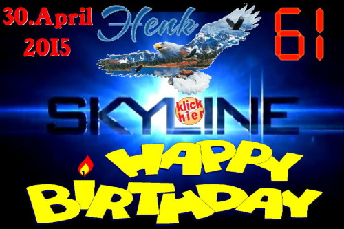 Happy Birthday Henk Skyline