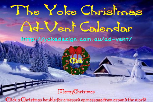 Christmas Yoke Ad-Vent Calendar