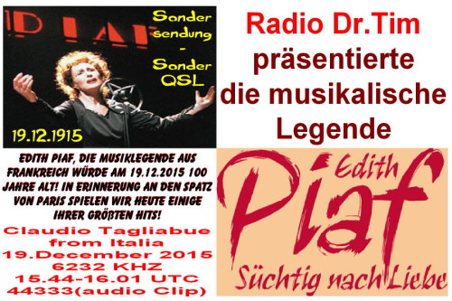 Dr.Tim-QSL - Edith Piaf