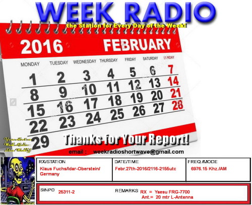 Klaus Fuchs - QSL WEEK RADIO