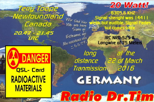 Dr.Tim-QSL - Long Distance