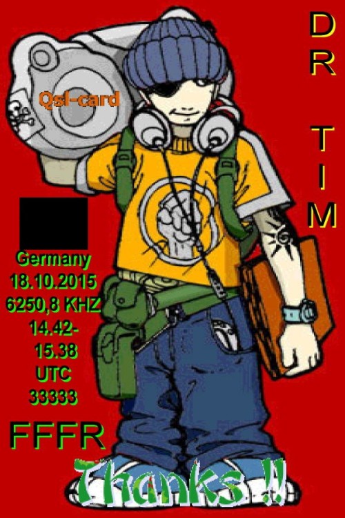 Dr.Tim - Mann mit Radio - QSL-1