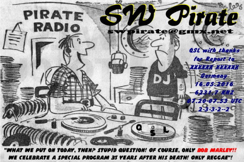 SW-Pirate QSL-14-Bob Marley Special