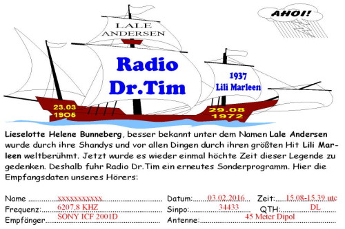 Dr.Tim-QSL - Lale Andersen Px 2