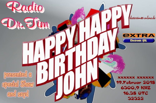Dr.Tim-QSL - Birthdayshow for Misti - 19.02.2018