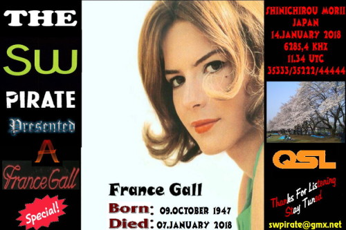 SW-Pirate QSL-18 -France Gall Special